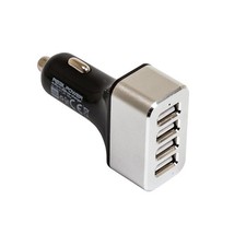 RealPower 4-Port USB KFZ Auto Ladestation für PKW und LKW car charger Smartphone
