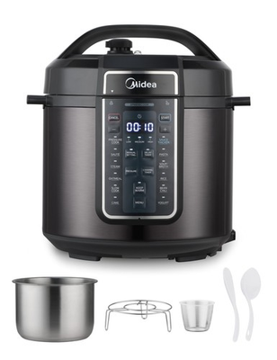 #ad #ad Midea 12 in 1 Electric Pressure Cooker 6 Quarts 12 Presets 6 Black $125.30