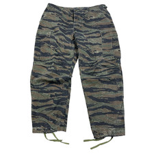 Vintage Camo Cargo Pants Men L 36x28 Tiger Stripe Army Military Baggy Jungle 90s