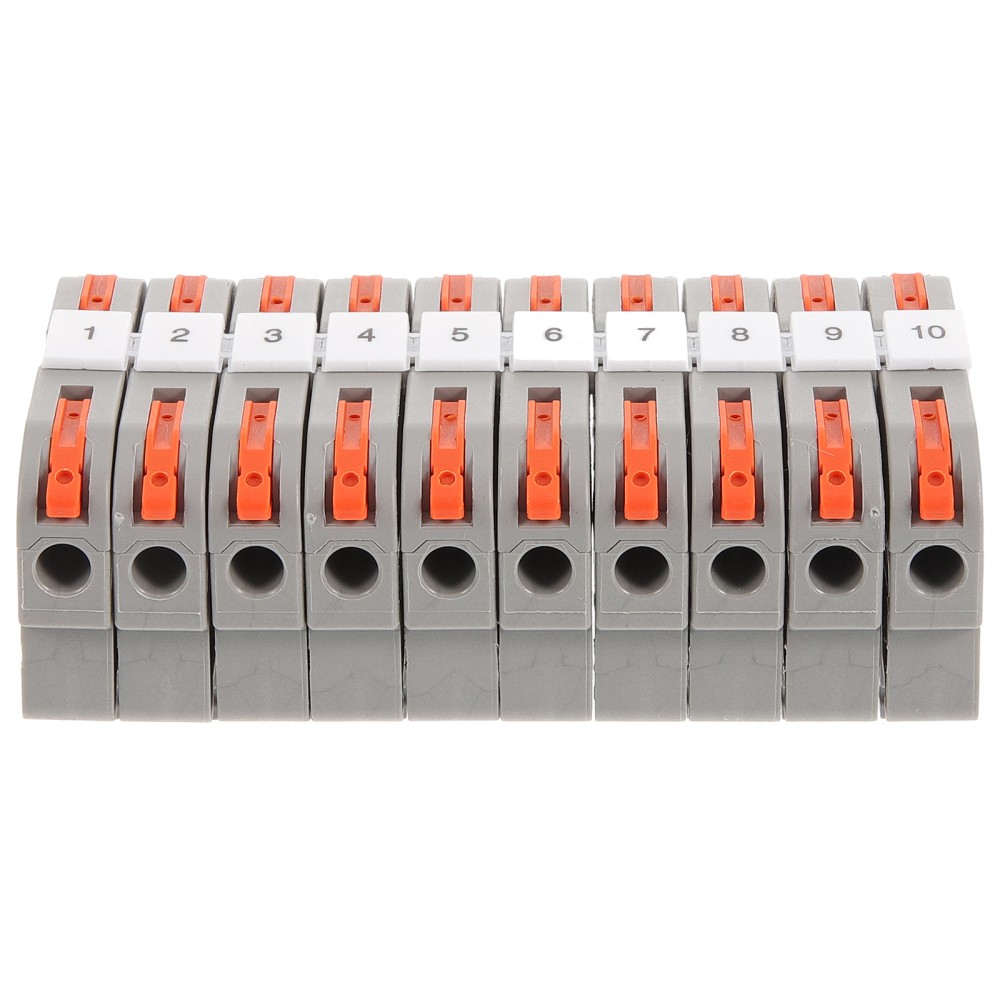 20 Sets Din Rail Wire Terminal Block Electrical Cabinets Distribution