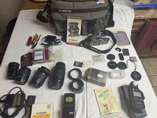Canon EOS Rebel DS6041 Digital DC 8.1V Camera BUNDLE with MANY LENSES  MANY ETC