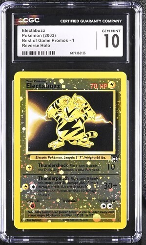 Electabuzz graded CGC 10 for sale on eBay