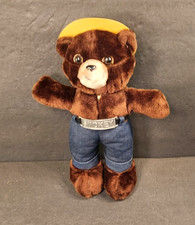 Vintage 1980 R. Dakin  Co. Smokey the Bear Plush Doll w/hard hat 14  Tall