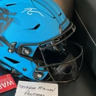 Tetairoa McMillan Carolina Panthers Autographed Football Helmet Original Signed