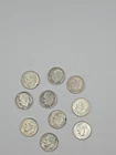 Lot of 10 90% silver  1947- 1964's Roosevelt Dimes (pre 1964)