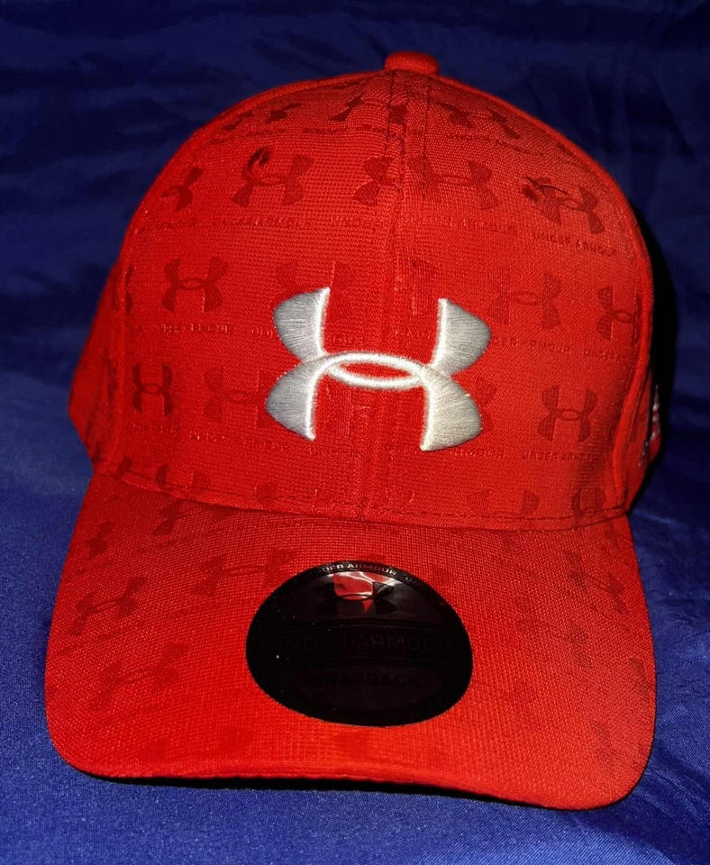 RED Under Armour Adjustable Curved Snapback Cap Hat OZ Seller - image 3 of 4