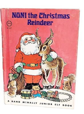 Vintage Noni the Christmas Reindeer: A Rand McNally Junior Elf Book Christmas 