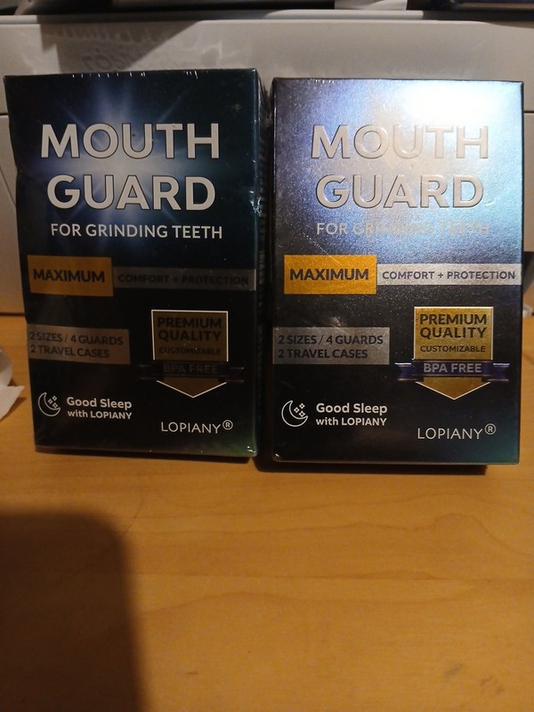 2 Bxs Of Lopiany Mouth Guard Maximum for Grinding Teeth BPA-Free, Good Sleep