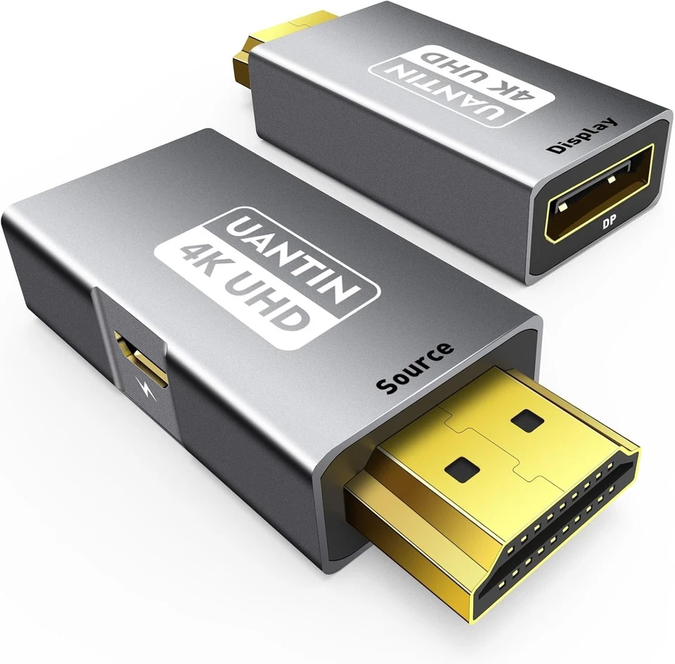 Uni-Directional HDMI Male to DP Female Adapter - 4K 60Hz High-Speed Performance - Image 3 of 4