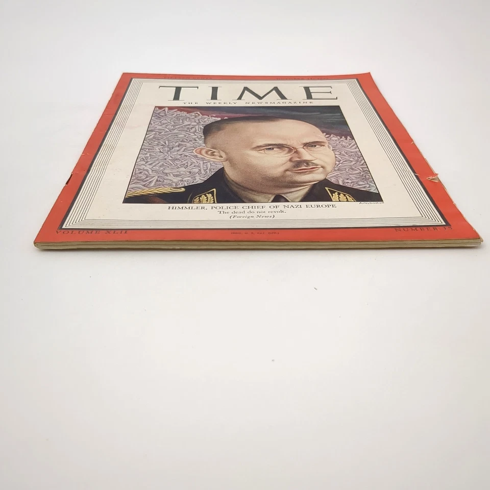 Time Magazine October 11 1943 Himmler WWII Cover History Magazine Time - Image 3 of 4