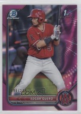 2022 Bowman Chrome Prospects Fuchsia Lava Refractor 196/199 Edgar Quero 7c7