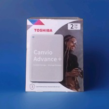 Toshiba Canvio Advance Plus 2TB Portable External Hard Drive - White - Brand New
