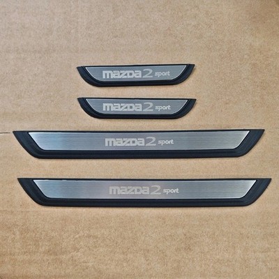 Car Accessories Steel For Mazda 2 Demio Door Sill Protector Auto Scuff Plates