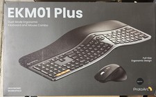 ProtoArc Full Size Ergonomic Keyboard And Mouse Black