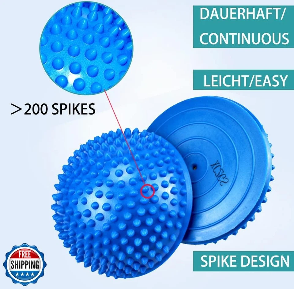 2 ШТ. Подушки для Баланса Ежа, Мяч для Пилатеса с Прыщами, Половина Колючих Фитнес-куполовину - Изображение 4 из 4