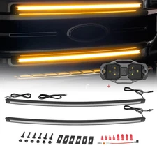 For 2017-2022 Ford Super Duty F250 F350 Amber LED Grill Accent Light &Dome Light