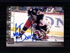 Mathieu Darche NHL USA Traiding Card Original Signiert + A 250385