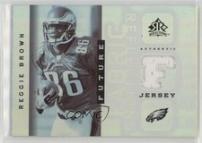 2005 Upper Deck Reflections Future Fabric Reflections Reggie Brown #FFR-RE 0af