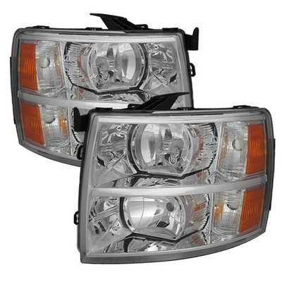 xTune Auto 5076984 Chrome/Clear Crystal Headlights