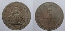 ITALIAN STATES Venice 1849-ZV 5 Centesimi #WC105575