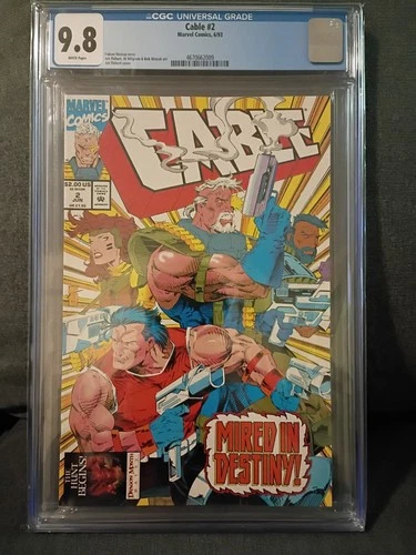 Marvel Comics Cable #2 - CGC 9.8 -  Highest Graded! FIRE! #DEADPOOL #XFORCE