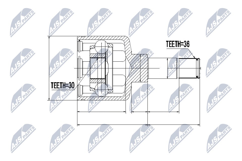 N.T.Y. NPW-FR-044.NTY Joint Kit, drive shaft for FORD - Image 11