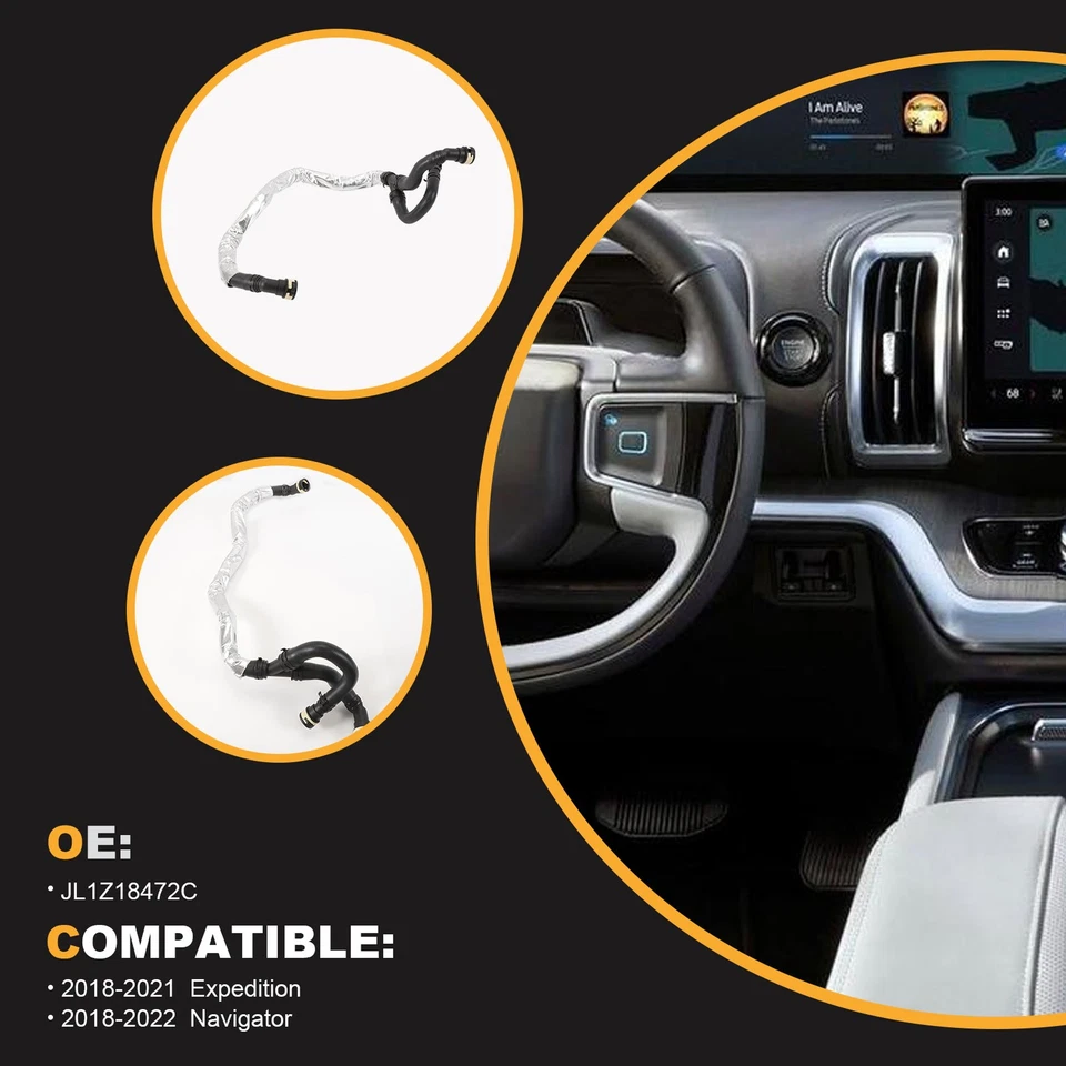 For Ford Expedition Lincoln Navigator 3.5L Heater Water Outlet Hose JL1Z18472C - Изображение 4 из 4