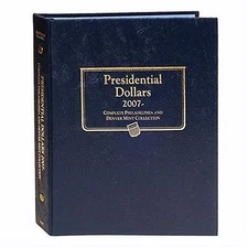 Whitman Classic Coin Album 2227 Presidential Dollar $1 2007-2016 P&D Mint  Book