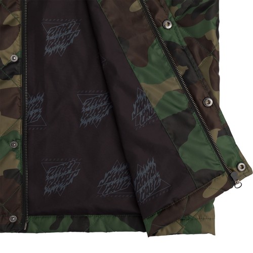 Santa Cruz Flamed Not a Dot Quilted Camo Jacket - Picture 3 of 4