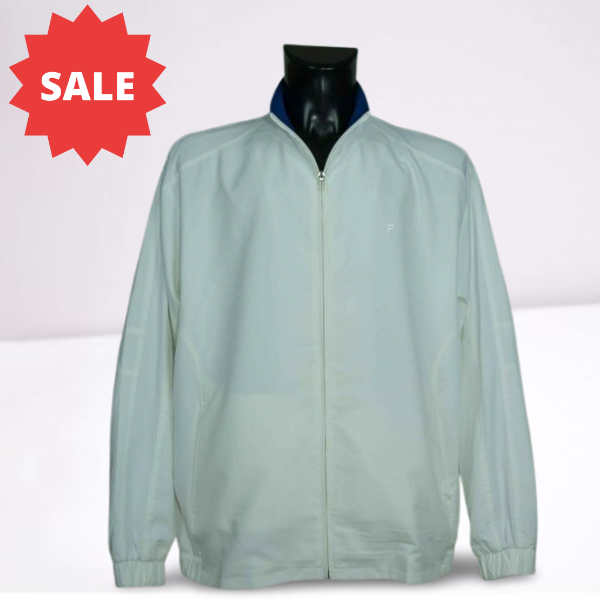 ^ FILA ACTIVEWEAR TRACK JACKET WHITE TAGLIA L ESCL #.. 