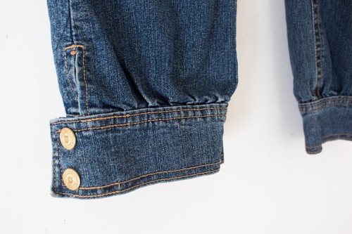 Baby Phat | Vintage 00’s Embellished Logo Blue Jean Crop Capri Pants | Size 14 - Picture 6 of 10