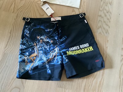 Orlebar Brown Bulldog James Bond 007 Moonraker Badeshort Badehose Gr. 31, Neu