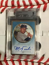Carl Yastrzemski MLB 2016 Topps Transcendent Auto Blue Gold Framed /25 BGS 9/10