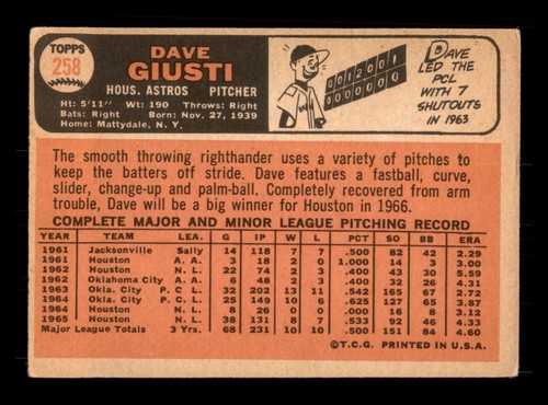 1966 TOPPS BASEBALL # 184 TO # 597 /SEE DROP DOWN MENU FOR CARD YOU WILL RECEIVE - Picture 78 of 334