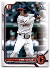 2022 1st Bowman Paper Prospect Nate Furman Cleveland Guardians #BD-182