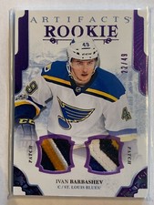 2017-18 Ivan Barbashev 22/49 Rookie Artifacts Dual Patch
