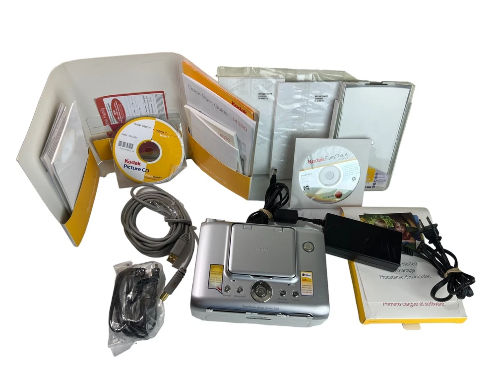 Kodak Easyshare Photo Printer 500 And Additional Color Cartridge & Photo Paper