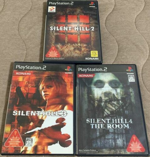 PS2 Silent Hill 2 & 3 & 4 The Room 3 set gioco Giappone - Foto 1 di 4