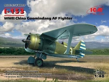 I-153 China Guomindang AF Fighter WWII - Plastic Model Kit Scale 1/48 ICM 48099 