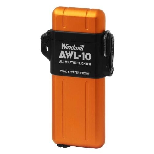 Windmill シガレットケース オイルライターセット WINDMILL Lighter AWL-10 Orange Turbo Waterproof and