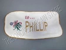 Frontgate Christmas Holiday Santa Bag Gift Present Boys NAME TAG Small PHILLIP