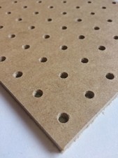 6mm wooden Pegboard 1200MM x 500mm, 7mm hole with 25mm Hole centres hardboard