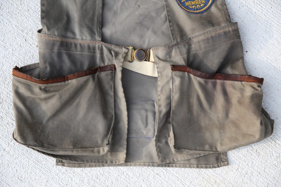 Vtg Bob Allen Gun Club Trap Shooting Hunting Vest Small Peters Remington Patches - Image 3 of 4