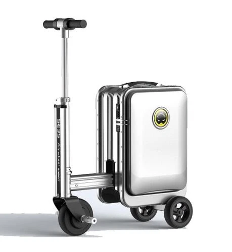 Airwheel SE3S Electric Mini Smart Silver Scooter Luggage 20 Inch Riding  Suitcase