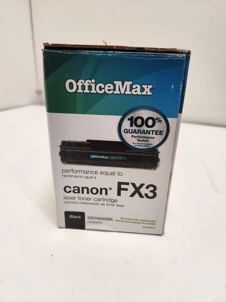 Картридж с лазерным тонером Office Max OM98805 совместимый с Canon FX3 черный - Изображение 2 из 3