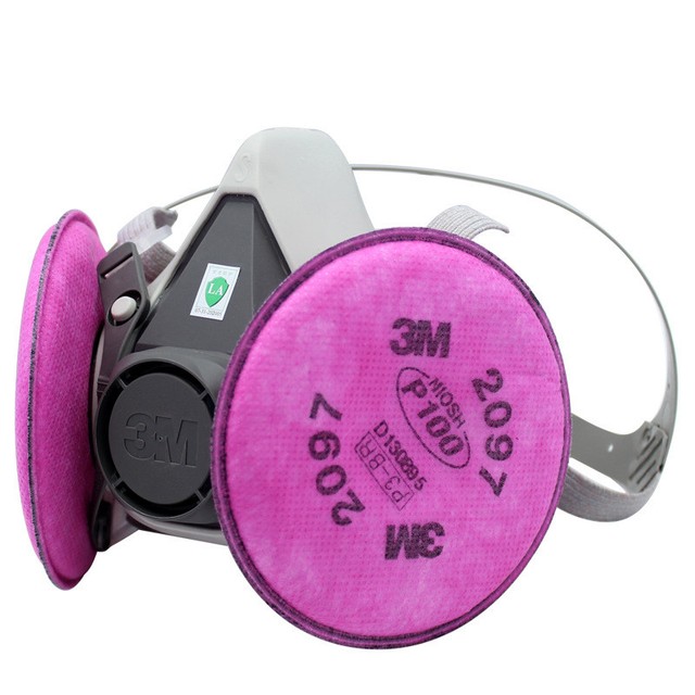3M 6200 Spray Paint /dust Mask Respirator 3M 2097 P100 Fliters for sale online eBay