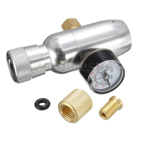 CO2 Keg Regulator With Gauge 60PSI Homebrew CO2 Injector Premium Regulated