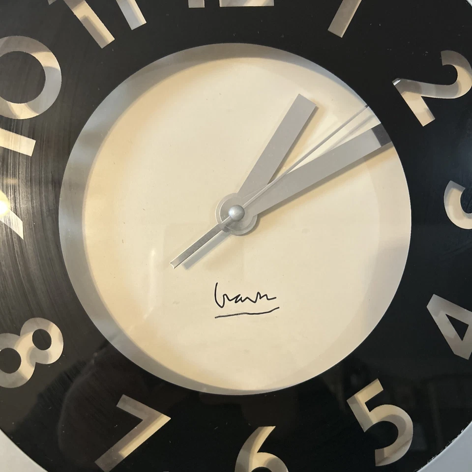 Vintage Michael Graves Design 13.1 Inch Wall Clock Black Rare - Image 2 of 4