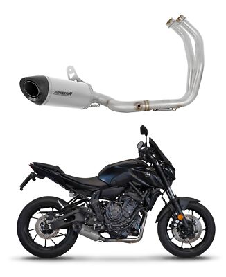 MT07 マフラー ドミネーターHP8 フルエキゾースト【美品】 MT 07 2021 - 2024 Full Exhaust System Collector Silencer HP8