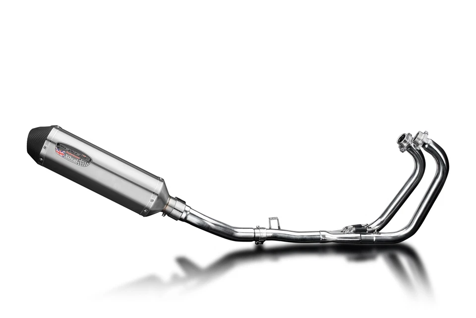 Silenciador de escape completo de acero inoxidable X-Oval Suzuki GW250 Inazuma 2013-17 2-1 13,5" Foto 2 de 4